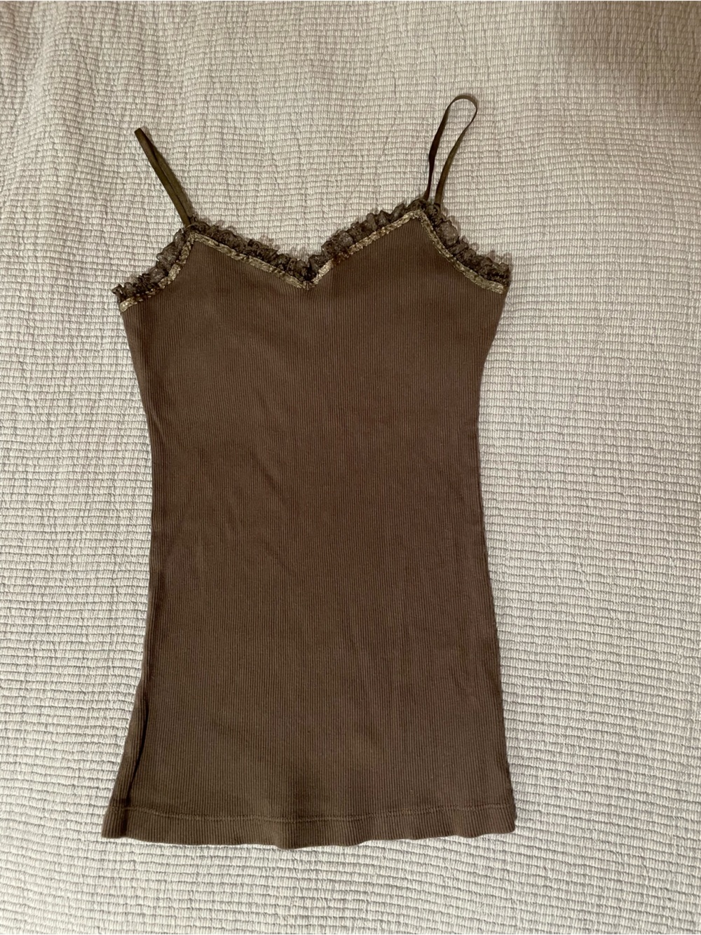 Vintage Ambiance Apparel Lace-Trim Cami